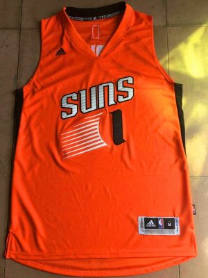 Maillot De Basket Phoenix Suns Devin Booker 1 Tissus Sportif Fans Edition Orange